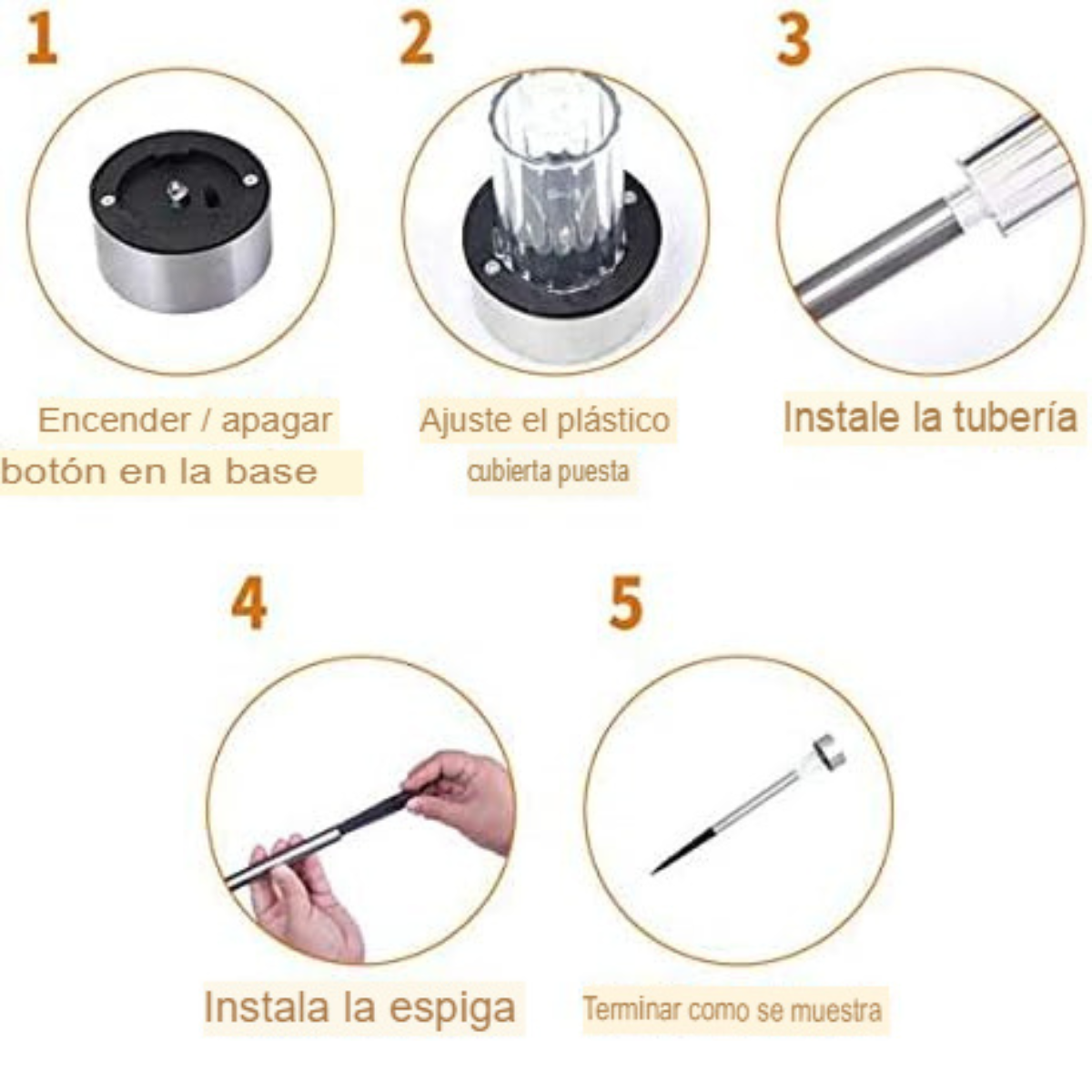 Estaca Solar Jardinera